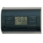 FINDER Комнатный термостат; питание 3В DС; 1СО 5А; монтаж на стену; кнопки ВКЛ/ВЫКЛ, ЛЕТО/ЗИМА; дисплей; цвет антрацит(арт.1T3190032100)