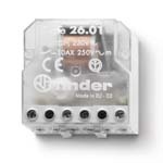 FINDER Шаговое электромеханическое реле; 1NO 10А, 2 состояния; контакты AgNi; питание 24В АC; монтаж в коробке; степень защиты IP20(арт.260180240000)