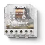 FINDER Шаговое электромеханическое реле; 2NO 10А, 2 состояния; контакты AgNi; питание 110В АC; монтаж в коробке; степень защиты IP20(арт.260281100000)