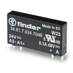 FINDER Ультратонкое твердотельное реле; монтаж на печатную плату; выход 2A(240В AC); вход 12В DC; влагозащита RTIII(арт.348170128240)