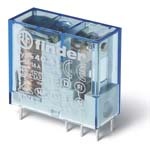 FINDER Миниатюрное универсальное электромеханическое реле; монтаж на печатную плату или в розетку; выводы с шагом 5мм; 1CO 16A; контакты AgSnO2; катушка 5B DC; влагозащита RTIII(арт.406190054001)