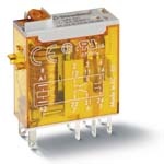 FINDER Миниатюрное промышленное электромеханическое реле; монтаж в розетку или наконечники Faston (2.5х0.5мм); 2СO 8A; контакты AgNi; катушка 230В АC; влагозащита RTII; опции: мех.индикатор(арт.465282300020)