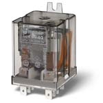 FINDER Универсальное электромеханическое реле; монтаж в наконечники Faston 187 (4.8х0.8мм); 2CO 10A; контакты AgNi; катушка 60В DC; степень защиты RTI; боковой монтажный фланец; опции: нет(арт.606290600000)