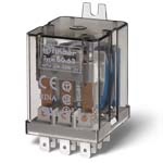 FINDER Универсальное электромеханическое реле; монтаж в наконечники Faston 187 (4.8х0.8мм); 3CO 10A; контакты AgNi; катушка 6В AC; степень защиты RTI; боковой монтажный фланец; опции: нет(арт.606380060000)