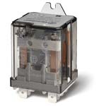 FINDER Силовое электромеханическое реле; монтаж в наконечники Faston 250 (6.3х0.8мм); 2CO 16A; контакты AgCdO; катушка 12В DC; степень защиты RTI; монтажный фланец; разделитель катушка - контакты (для SELV); опции: нет(арт.628290120500)