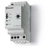 FINDER Контрольное реле для 1-фазных сетей; пониженное/повышенное напряжение; фиксированные регулировки; выход 1CO 10А; модульное, ширина 35мм; степень защиты IP20(арт.711182300010)