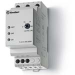 FINDER Контрольное реле для 3-фазных сетей; пониженное/повышенное напряжение; настраиваемые диапазоны; память отказов; выход 1CO 10А; модульное, ширина 35мм; степень защиты IP20(арт.713184001021)