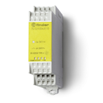 FINDER Модульное электромеханическое реле безопасности (реле с принудительным управлением контактами); 1NO+1NC 6A; контакты AgNi+Au; катушка 24В DC; ширина 22.5мм; степень защиты IP54(арт.7S1290245110)