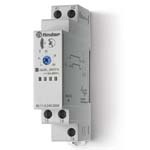 FINDER Модульный таймер 1-функциональный (AI); питание 24…240В АС/DC; 1CO 16A; ширина 17.5мм; регулировка времени 0.1с…24ч; степень защиты IP20(арт.801102400000)