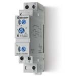 FINDER Модульный таймер 1-функциональный (SD); питание 24…240В АС/DC; 2NO 6A; ширина 17.5мм; регулировка времени 0.1с…20мин; степень защиты IP20(арт.808202400000)