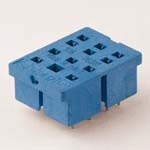 FINDER Розетка для монтажа на плате для реле 55.32; в комплекте металлическая клипса 094.51(арт.9412SMA)