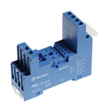 FINDER Розетка с винтовыми клеммами (с зажимной клетью) для реле 55.32, таймера 85.02; применяются модули 99.80; в комплекте металлическая клипса 094.71; версия: синий цвет(арт.94823SMA)