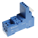 FINDER Розетка с винтовыми клеммами (с зажимной клетью) для реле 55.32, таймера 85.02; применяются модули 99.80; в комплекте пластиковая клипса 094.91.3; версия: синий цвет(арт.94923SPA)