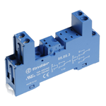 FINDER Розетка с винтовыми клеммами (с зажимной клетью) для реле 40.31; применяются модули 99.80; в комплекте металлическая клипса 095.71; версия: синий цвет(арт.95833SMA)