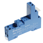 FINDER Розетка с винтовыми клеммами (с зажимной клетью) для реле 40.31; применяются модули 99.80; в комплекте пластиковая клипса 095.91.3; версия: синий цвет(арт.95933SPA)