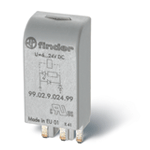 FINDER Модуль индикации и защиты; зеленый LED + варистор; 110...240В AC/DC(арт.9902023098)