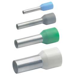 Наконечник втулочный изолир. 0,25мм2, длина втулки 8мм (цв. ряд 2, цвет св. жёлтый)