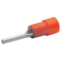 Штыревой изолир. наконечник 0,5-1,0мм2, длина штыря 10,0 мм (красн.)