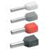 Двойной втулочный изолир. наконечник 2x1,0мм2, длина втулки 10мм (красный)