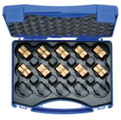 HR4SET Комплект: 10 матриц серии "4" ( для медн. облегч. нак-в 6 - 150 мм2 ) в пласт. кейсе