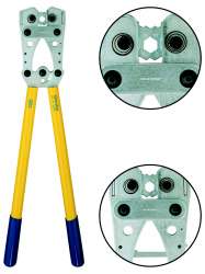 K06 Пресс-клещи с встр. матр. для медн. трубч. облегч. наконечников (10 - 120 мм2, шестигранник)