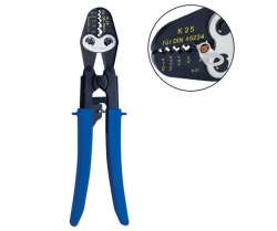 K25 Пресс-клещи для наконечников из лист. меди DIN 46234 (0,5-16 мм2, вдавливание, храп.мех.)