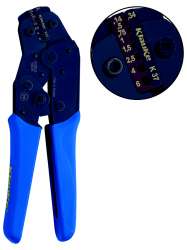 K37 Пресс-клещи с храпов. мех-м для втулочных наконечников (0,14 - 6 мм2, трапеция)