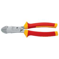 KL046200IS Бокорезы усиленные с двойным рычагом L=200 мм (пруток из закал. стали диам. до 3.5 мм) с изол. рукоятками (VDE до 1000В)