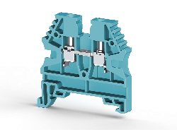 KLEMSAN 304121 Клеммник на DIN-рейку 2,5мм.кв. (синий); AVK2,5