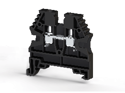 KLEMSAN 304125 Клеммник на DIN-рейку 2,5мм.кв. (черный); AVK2,5