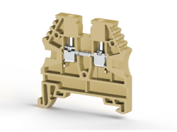 KLEMSAN 304129 Клеммник на DIN-рейку 2,5мм.кв. (бежевый); AVK2,5