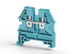 KLEMSAN 304131 Клеммник на DIN-рейку 4мм.кв. (синий); AVK4