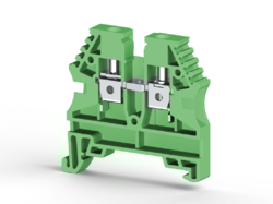 KLEMSAN 304132 Клеммник на DIN-рейку 4мм.кв. (зеленый); AVK4