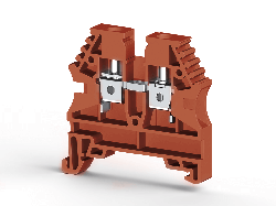 KLEMSAN 304134 Клеммник на DIN-рейку 4мм.кв. (красный); AVK4