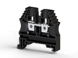 KLEMSAN 304145 Клеммник на DIN-рейку 6мм.кв. (черный); AVK6