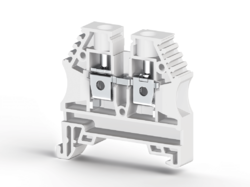 KLEMSAN 304146 Клеммник на DIN-рейку 6мм.кв. (белый); AVK6