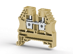KLEMSAN 304149 Клеммник на DIN-рейку 6мм.кв. (бежевый); AVK6