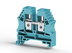 KLEMSAN 304151 Клеммник на DIN-рейку 10мм.кв. (синий); AVK10