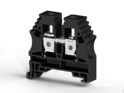 KLEMSAN 304155 Клеммник на DIN-рейку 10мм.кв. (черный); AVK10