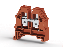 KLEMSAN 304158 Клеммник на DIN-рейку 10мм.кв. (коричневый); AVK10