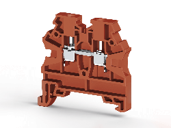 KLEMSAN 304204 Клеммник на DIN-рейку 2,5мм.кв. (красный); AVK2,5 RD