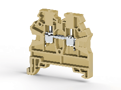 KLEMSAN 304209 Клеммник на DIN-рейку 2,5мм.кв. (бежевый); AVK2,5 RD