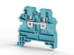 KLEMSAN 304211 Клеммник на DIN-рейку 4мм.кв. (синий); AVK4 RD