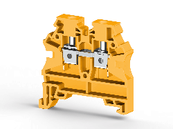 KLEMSAN 304213 Клеммник на DIN-рейку 4мм.кв. (желтый); AVK4 RD