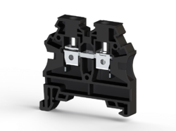 KLEMSAN 304215 Клеммник на DIN-рейку 4мм.кв. (черный); AVK4 RD
