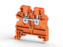 KLEMSAN 304217 Клеммник на DIN-рейку 4мм.кв. (оранжевый); AVK4 RD