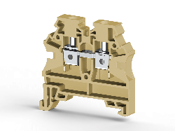 KLEMSAN 304219 Клеммник на DIN-рейку 4мм.кв. (бежевый); AVK4 RD