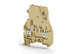 0.0.0.3.55620, Клеммник с держ. предохр. (5х20, 5х25), откид.картридж, с индикацией 220VDC, на DIN-рейку, 4 мм.кв., (бежевый); ASK 3MLD 220VDC 