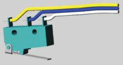 OEZ 12929 OD-FH-SK Дистанционная сигнализация положения крышки перекидной контакт, длина кабеля 1 m