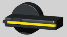 RP-BHD-CP20 - РЫЧАГ РУЧНОГО ПРИВОДА - ЧЕРНЫЙ - С БЛОКИРОВАНИЕМ (арт.13656)